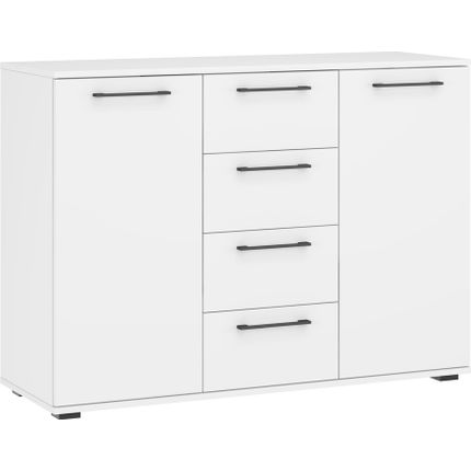 Komoda 2-drzwiowa z szufladami FLEX KM-2 - biały