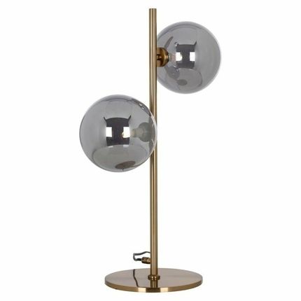 Lampa stołowa LISA - dymiony/złoty