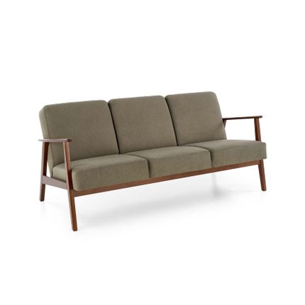 Sofa 3-osobowa MILANO 3S - oliwkowy/ciemny orzech