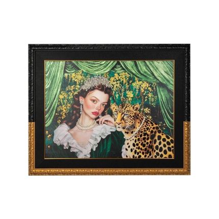 Obraz PEARLS LEOPARD 150x120