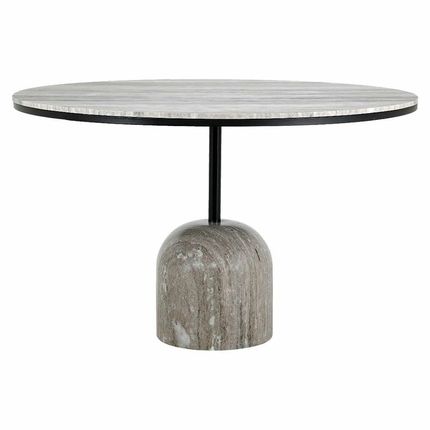 Stół okrągły DUNCAN 120 cm - biały marmur