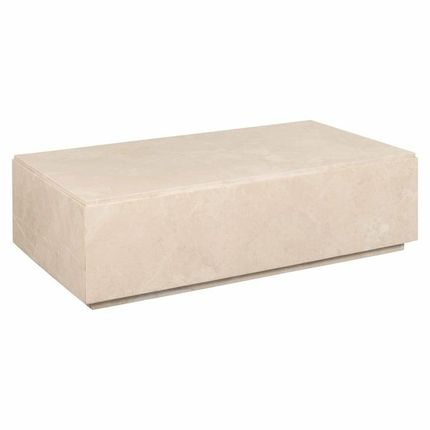 Stolik kawowy STANFORD 125x70 - beżowy marmur