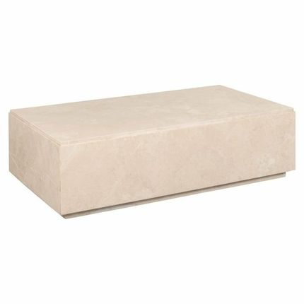 Stolik kawowy STANFORD 125x70 - beżowy marmur