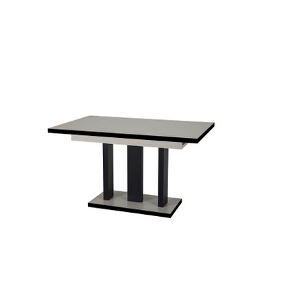 Stół rozkładany APPIA BLACK 130/210x80 - kaszmir