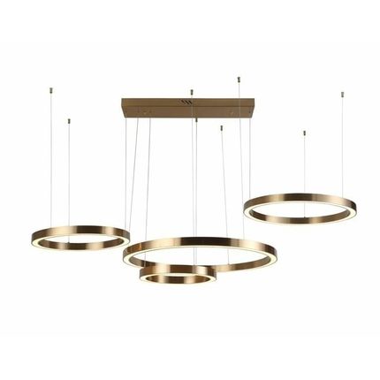 Lampa wisząca LILOU - szczotkowane złoto