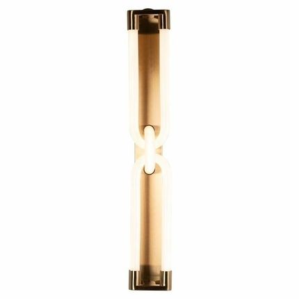 Lampa ścienna LYSA - szczotkowane złoto