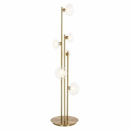 Lampa podłogowa LUVA - szczotkowane złoto