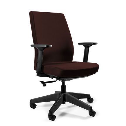 Fotel biurowy WORK - ciemnobrązowy BL406