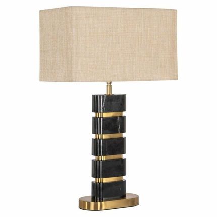Lampa stołowa LEVINA - czarno-złoty