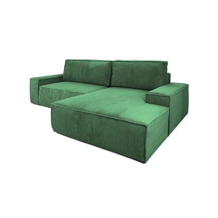 Narożnik z pojemnikiem PILLOW M prawy - zielony