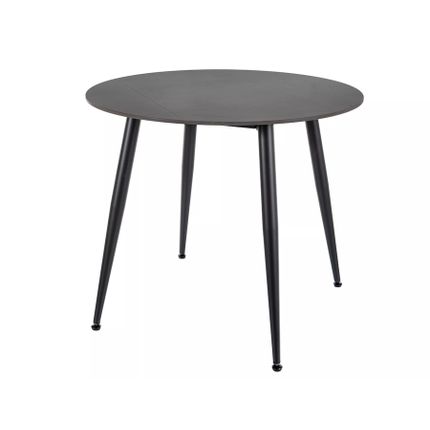 Stół okrągły RION 90 cm - czarny mat