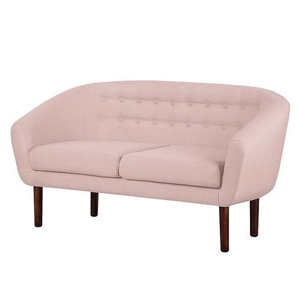 Sofa tapicerowana 2-osobowa TANA - różowy