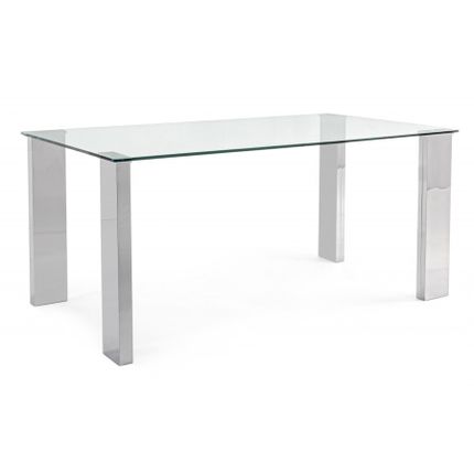 Stół NEW ARLEY 160x90 - srebrny
