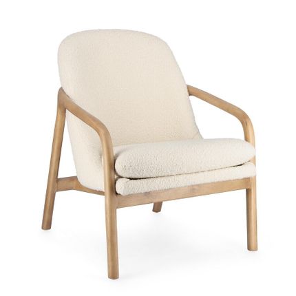 Fotel ELAIDE PURE - kremowy