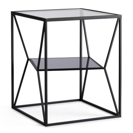 Stolik kwadratowy HYDRA 40x40 - czarny