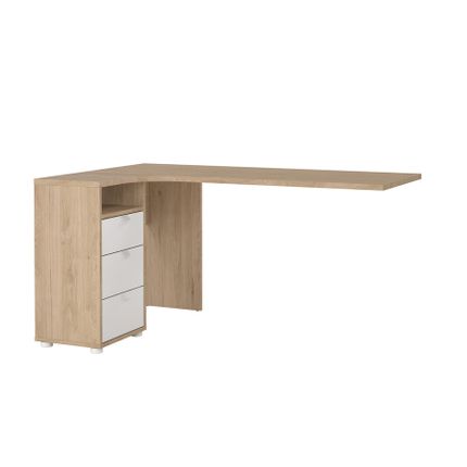 Blat narożny z kontenerkiem SIGN 150 - jackson hickory/biały