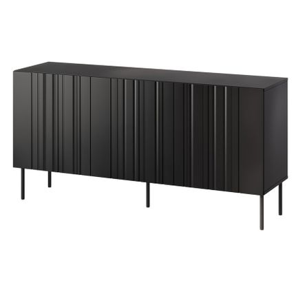 Komoda 3-drzwiowa MILO 150 cm - czarny mat