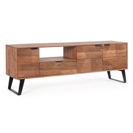 Szafka RTV drewniana ISAR 3DO-1DR - akacja