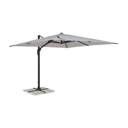 Parasol ogrodowy VEGA 3x3 - jasny szary