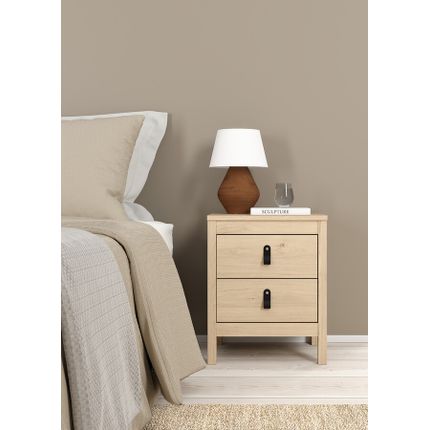 Szafka nocna MADRID 2 szuflady - jackson hickory mat