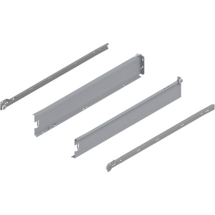 Szuflada METABOX / wys. M=86 mm / dł. 55 cm / 25 kg / wysuw 75% / szary
