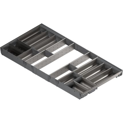 Wkład na sztućce ORGA-LINE do Tandembox - inox / 100x50 cm 