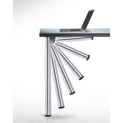 Noga składana regulowana 656 CLICK - aluminium ryflowane / fi 50 mm / wys. 70 cm