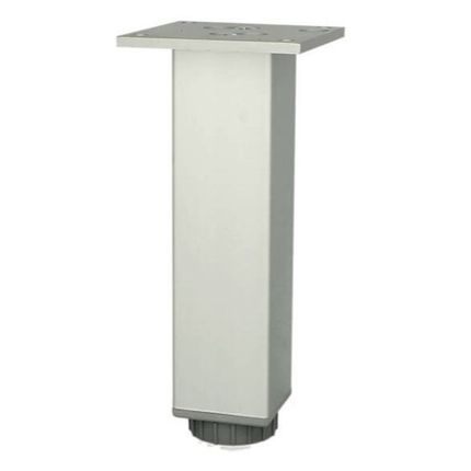 Nóżka kwadratowa z regulacją ALU-SKR04 4.5 cm / 20 cm - aluminium
