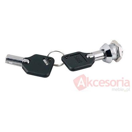 Zamek do szklanych drzwi Siso MINI - chrom / fi 12 mm