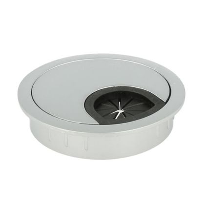 Przepust kablowy Siso z gumką - aluminium / fi 60 mm