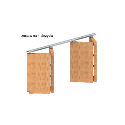 Zestaw APOLLO 4/1518 do 4 drzwi składanych / dł. 151,8 cm / 14 kg
