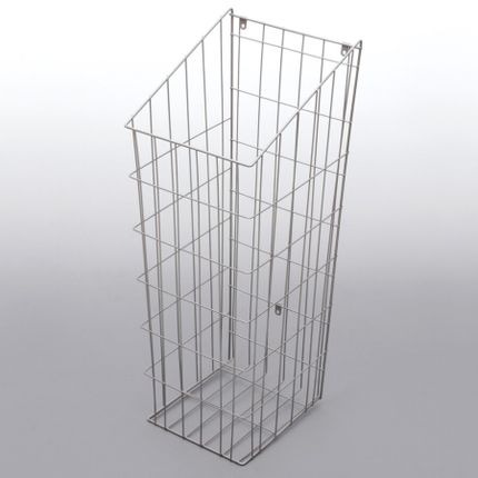 Kosz metalowy na bieliznę 40 cm - biały