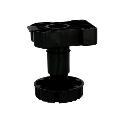 Nóżka z regulacją Wurth A0683360 - czarny / udźwig 500 kg / wys. 10 cm