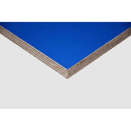 Sklejka 12 mm (1250x2500) Wilgocioodporna Brzoza Melamina kolor Niebieska (A)