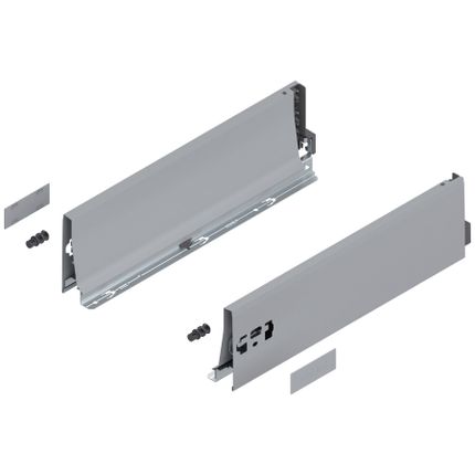 Boki TANDEMBOX ANTARO / wys. K=115 mm / dł. 40 cm / szary