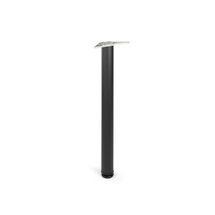 Noga z regulacją DN-710 - czarny mat / fi 60 mm / wys. 71 cm
