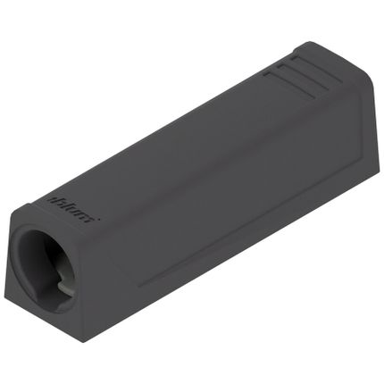 Adapter prosty do montażu TIP-ON - czarny / krótki