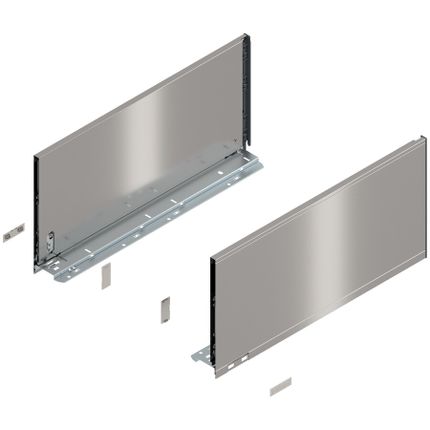 LEGRABOX Pure, boki wys.F =240mm dł.50 cm INOX