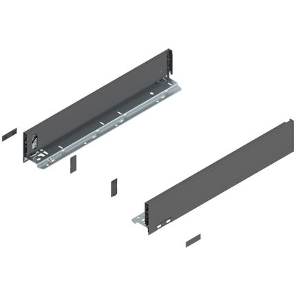 Boki LEGRABOX / wys. M=90.5 mm / dł. 50 cm / antracyt