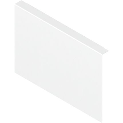 Adapter do montażu drewnianej ścianki tylnej AMBIA-LINE do Legrabox i Merivobox - biały / wys. C, E / szer. 21.8 cm
