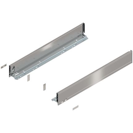 Boki LEGRABOX Pure / wys. M=90.5 mm / dł. 65 cm / inox