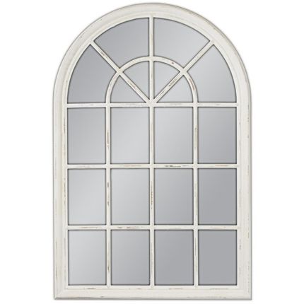 Lustro 201-027C 74x104 - przecierany biały