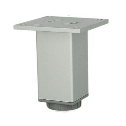 Nóżka kwadratowa z regulacją ALU-SKR04 4.5 cm / 10 cm - aluminium