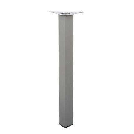 Noga meblowa aluminiowa kwadratowa 6 cm / 71 cm - elektropolerowany