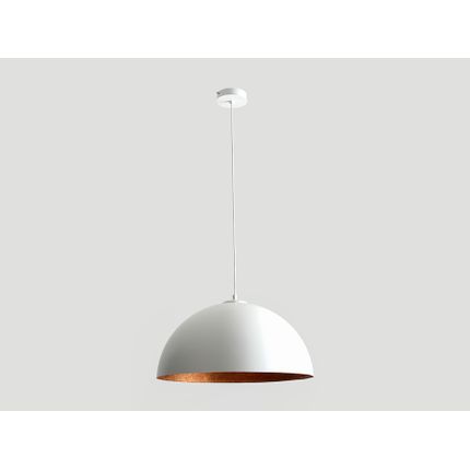 Lampa wisząca LORD 50 - miedziano-biały