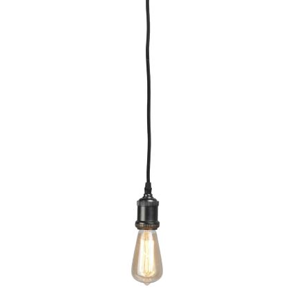 Lampa wisząca metalowa RIGA - czarny