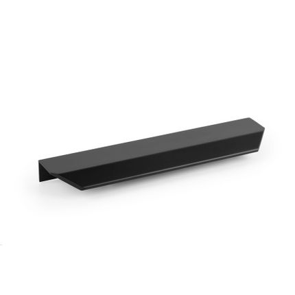 Uchwyt listwowy VANN 0375 - czarny mat anodowany / rozstaw 128 mm