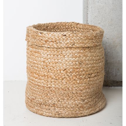 UNC: Pleciony kosz z juty - naturalny