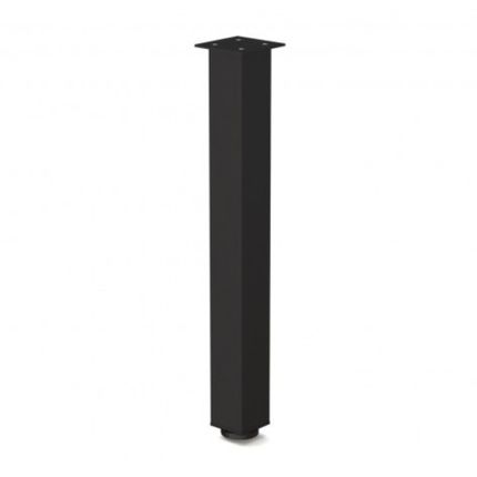 Noga meblowa aluminiowa kwadratowa TB08 6 cm / 71 cm - czarny mat