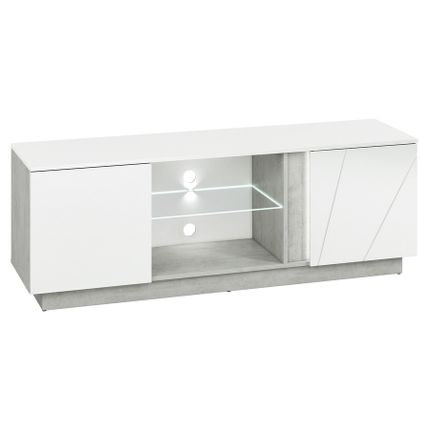 Szafka RTV LUMENS 09 - biały połysk